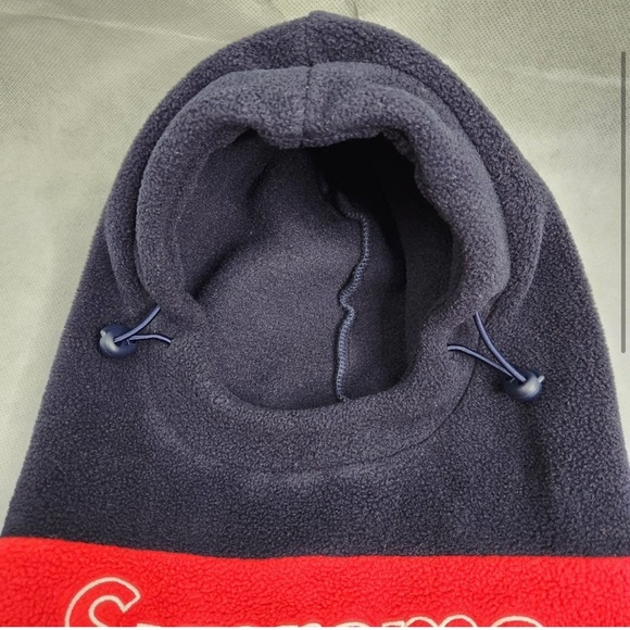 Supreme Polartec Balaclava FW18 Navy Blue Red Authentic - Picture 3 of 8
